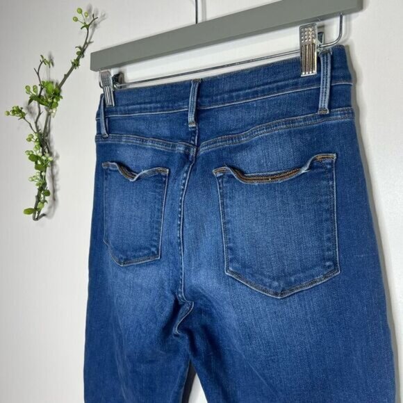 FRAME Le High Skinny Jeans Raw Hem Sz 29 - Picture 11 of 11
